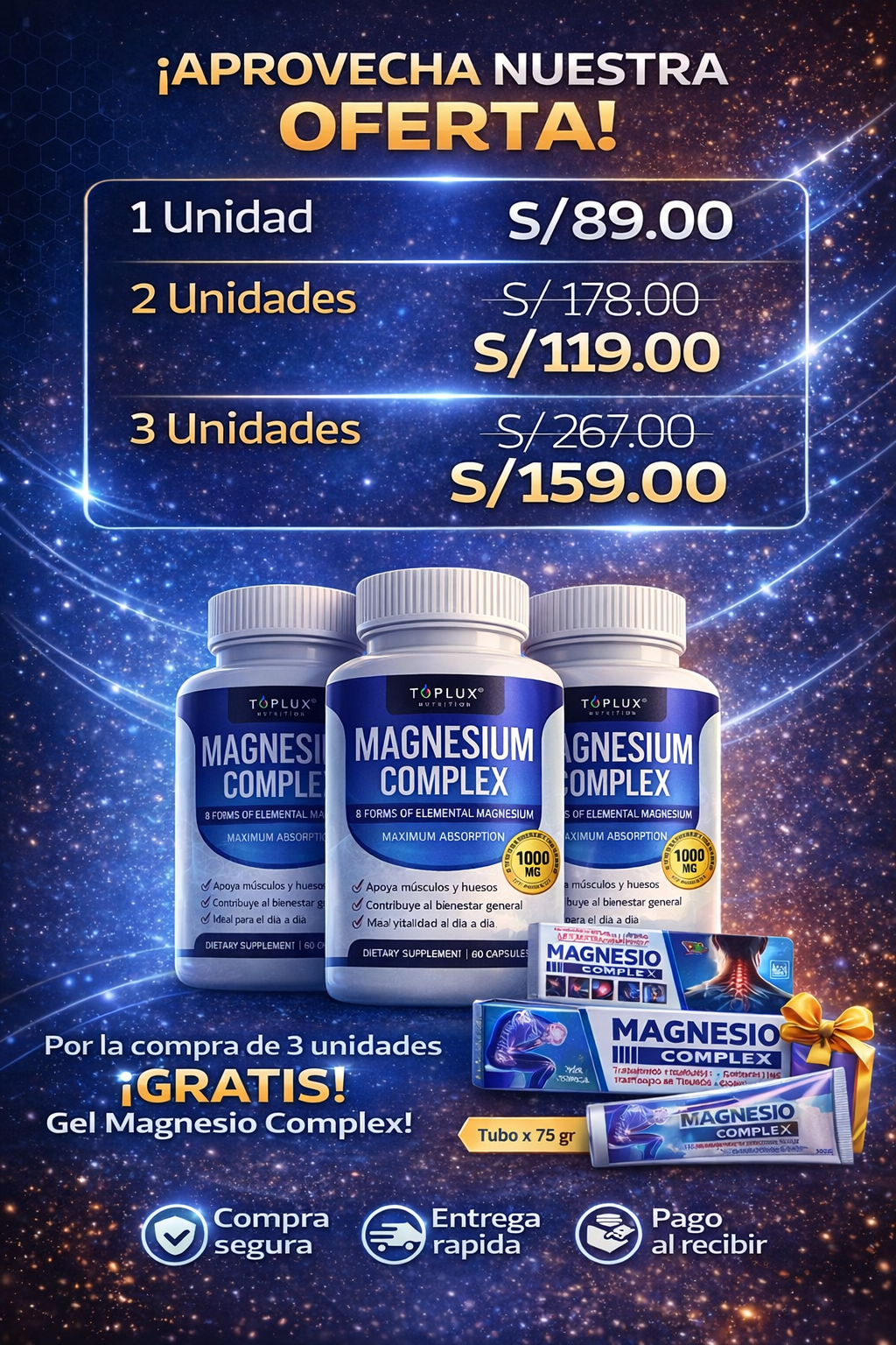 Magnesium Complex – 8 Formas de Magnesio en un solo producto