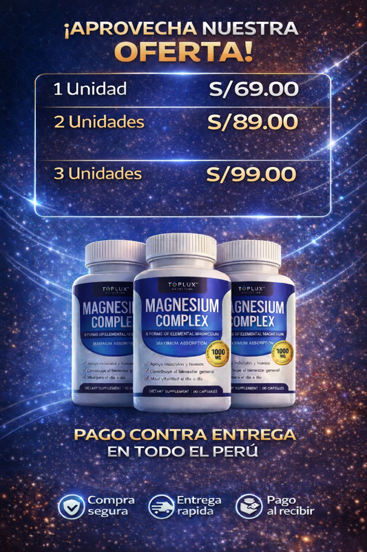 Magnesium Complex PREMIUM – 8 Formas de Magnesio en un solo producto